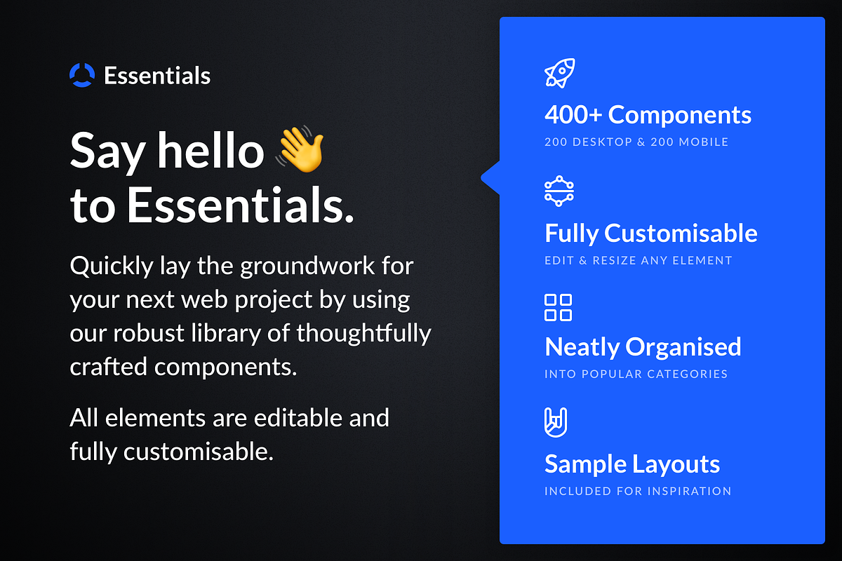 Essentials Wireframe Kit, a Wireframe Template by UI Vault (Photo 2 of 6)