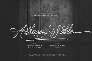 Anderson Walker Script Font