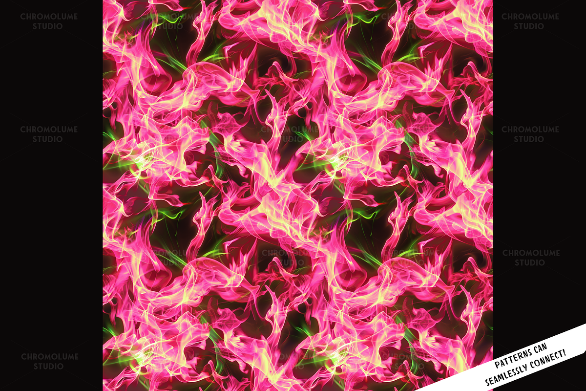 Luminous Blaze Digital Paper, a Pattern Graphic by Chromolume Studio (Photo 11 of 28)