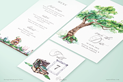 Fairytale Forest Wedding Invitations, an Invitation Template by Aquarellina (Thumbnail 3 of 4)