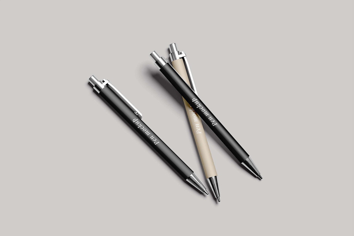 Office Pen Mockup, a Pens & Pencil Mockup by NyakBiett (Photo 3 of 16)