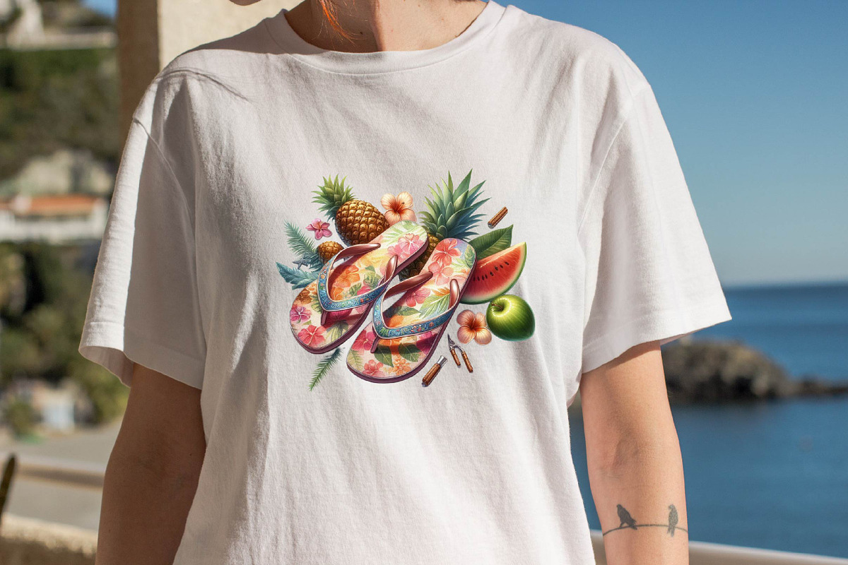 Summer Flip Flops Sublimation Clipa, an Illustration by SVGArt (Photo 7 of 8)