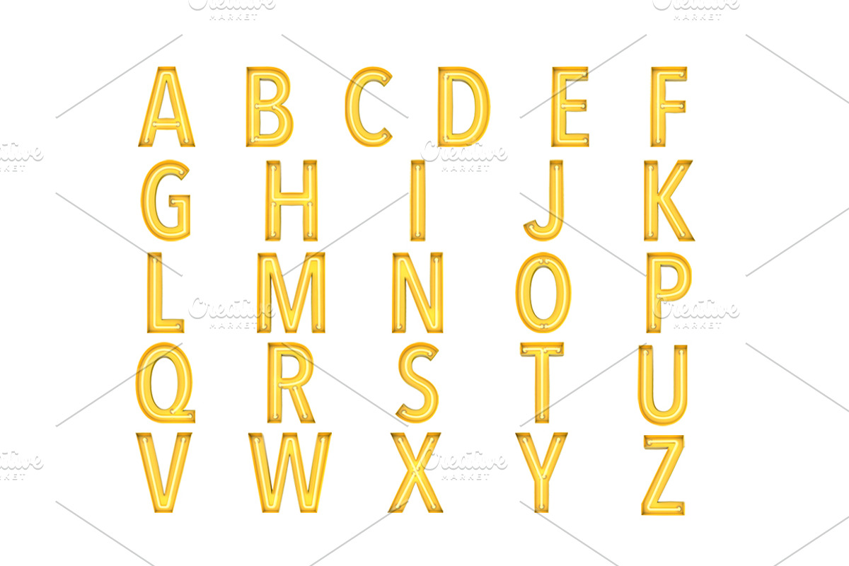 Neon - OTF colour font preview 3