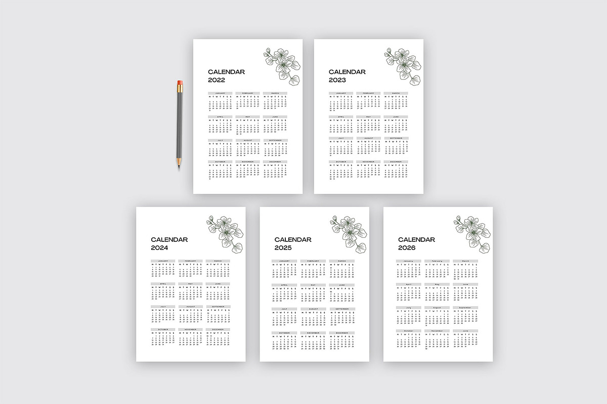 Calendar Template, a Stationery Template by Design Zone (Photo 3 of 3)