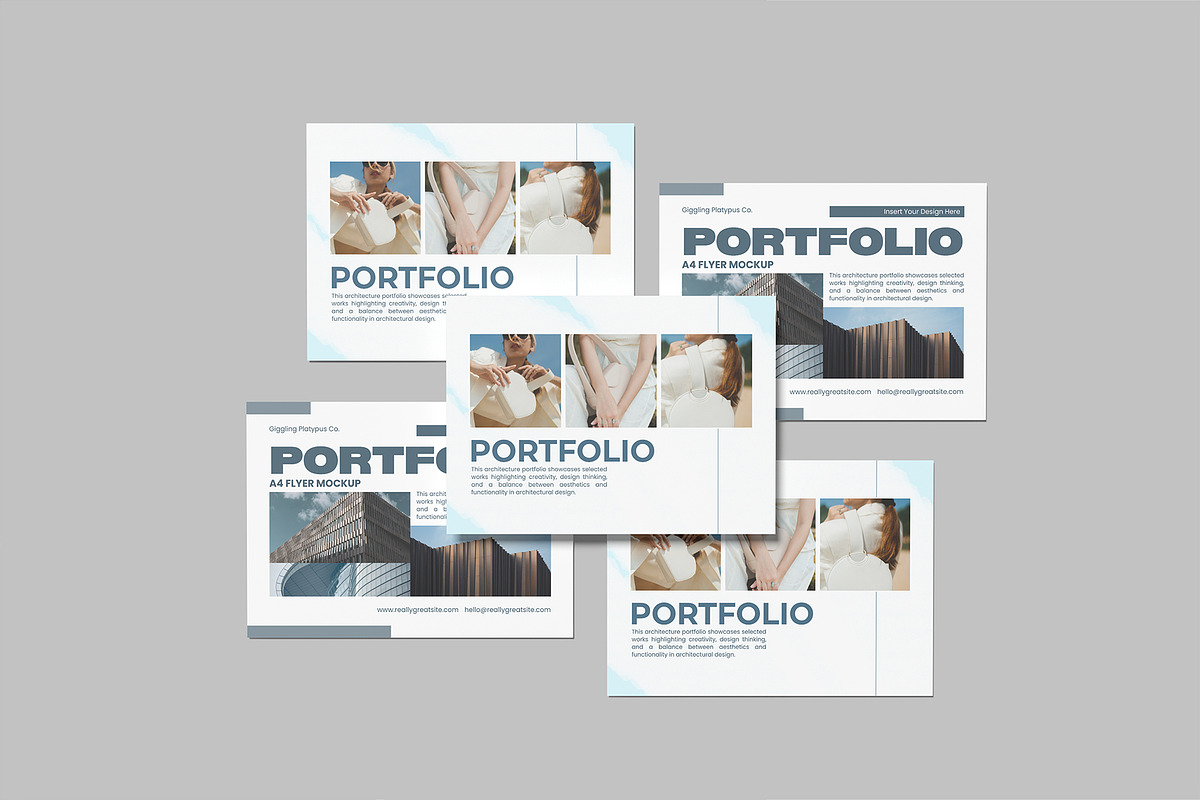 A4 Flyer Landscape Mockup, an Advertising Mockup by rizalamora (Photo 2 of 13)
