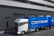 Container Truck Mockup, a Cups & Container Mockup by Unerispace (Thumbnail 3 of 5)