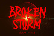 BROKEN STORM, a Blackletter Font by AMINMARIO (Thumbnail 1 of 6)