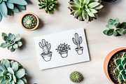 Cactus SVG Bundle | Succulent Art, an Illustration by Dervik Art Store (Thumbnail 5 of 8)