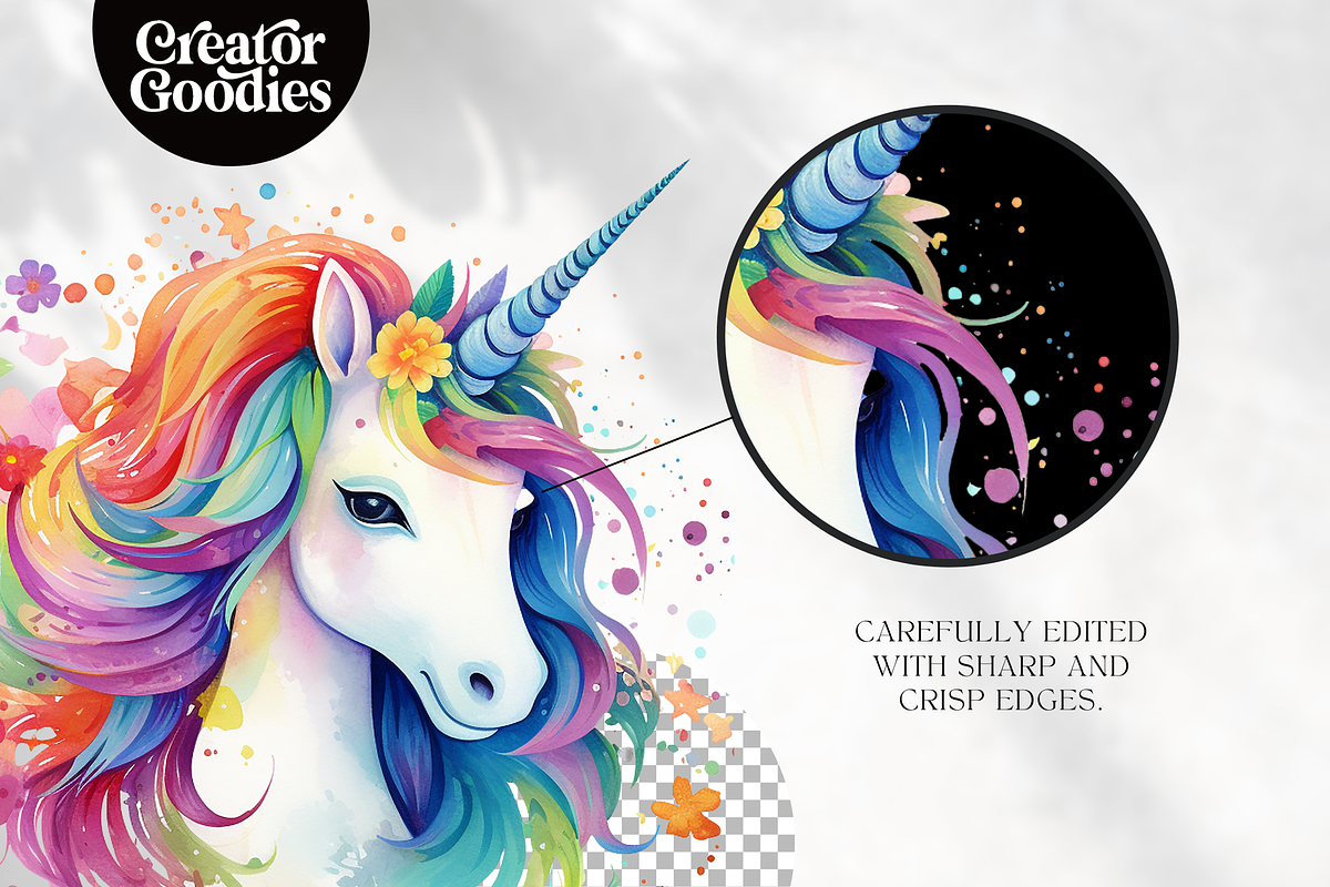 Unicorns and Rainbows Illustration, an Animal Illustration by Creator Goodies (Photo 4 of 4)