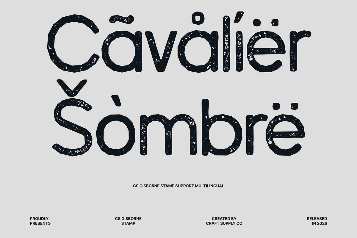 CS Gisborne Stamp, a Sans Serif Font by Craft Supply Co. (Photo 7 of 8)