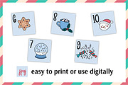 Christmas Advent Calendar for kids, a Card Template by AnnaViolet_store (Thumbnail 5 of 11)