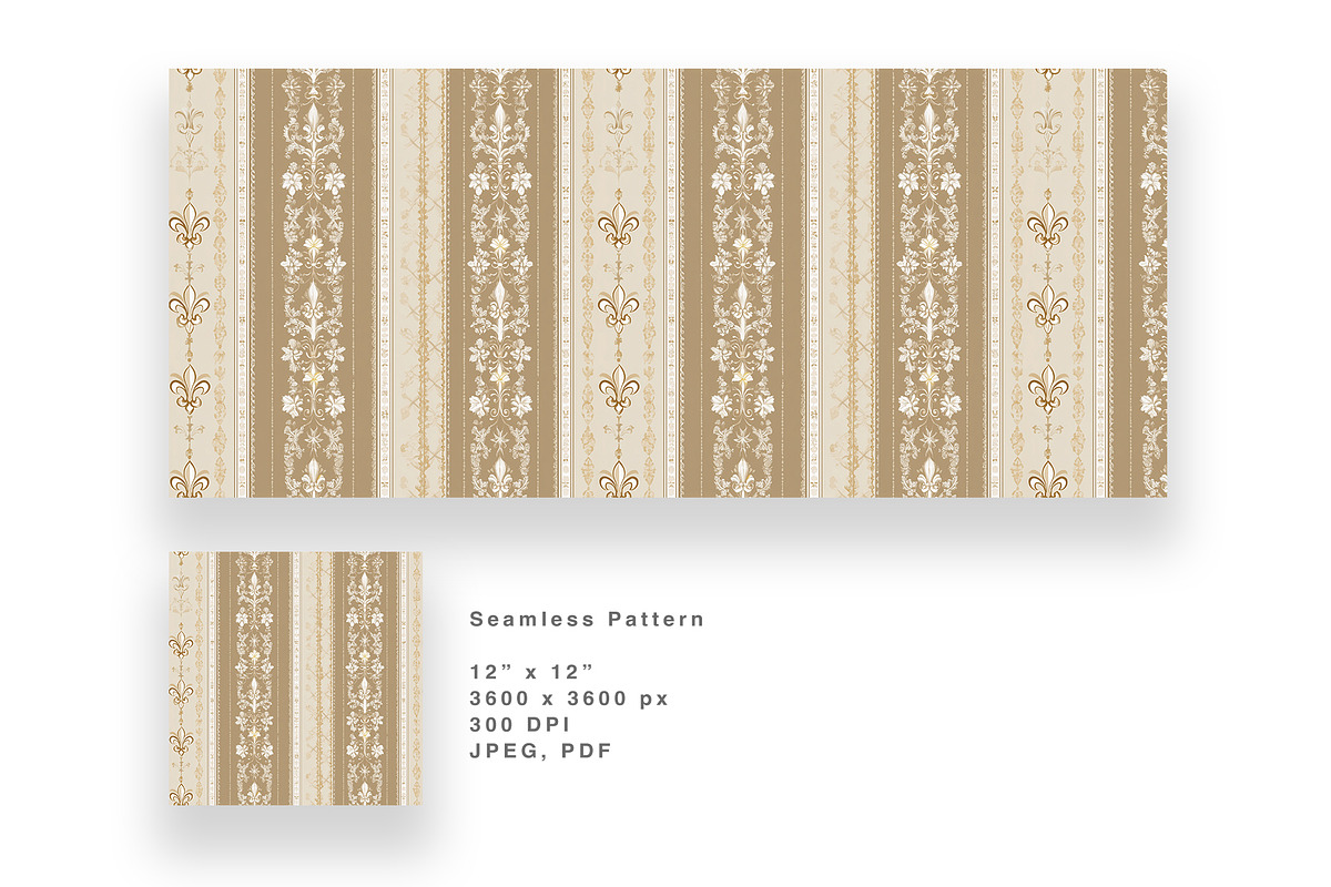 6 Seamless Pattern: Victorian, a Pattern Graphic by StudioCitra (Photo 8 of 10)