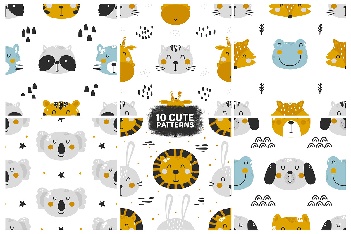 Baby patterns Bundle, an Animal Illustration by Sumacj (Photo 12 of 13)