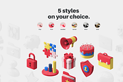 Multiangle 3D Icons / Business, an Icon by ARKI (Thumbnail 5 of 8)