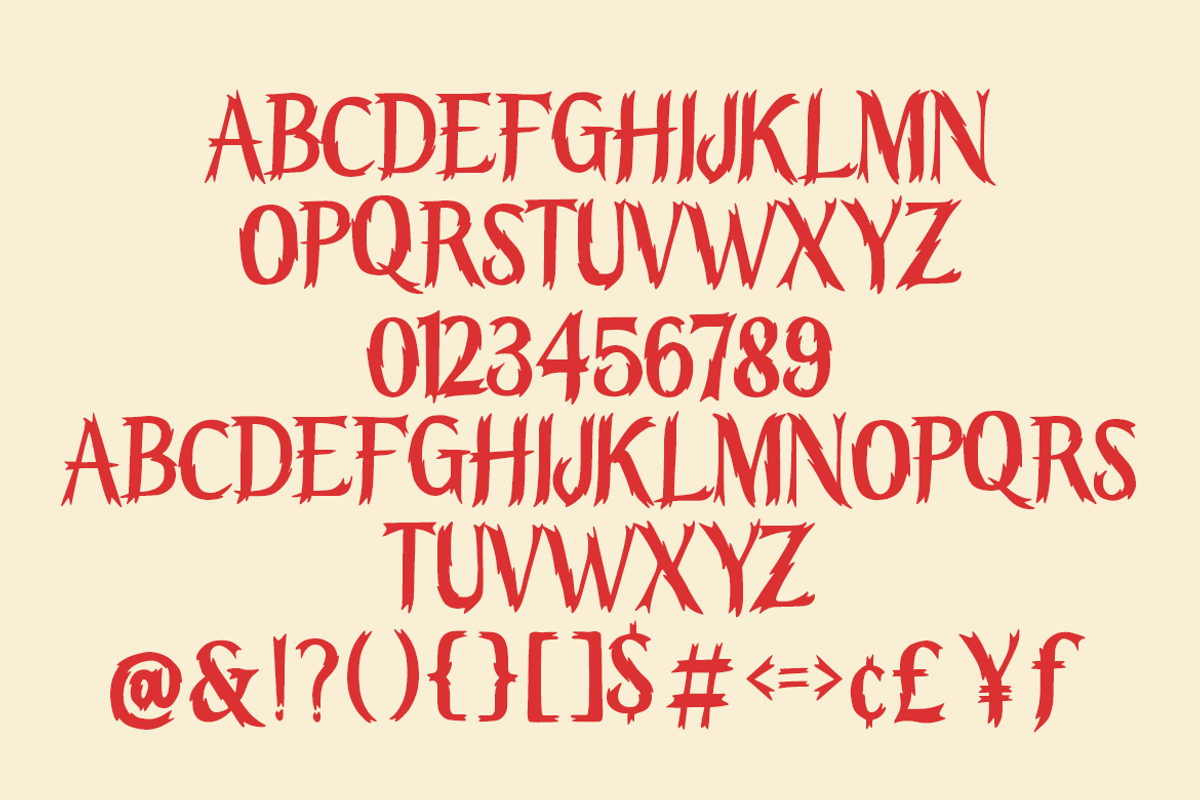 VOODZ – Halloween Typeface, a Font by Arendxstudio (Photo 3 of 10)
