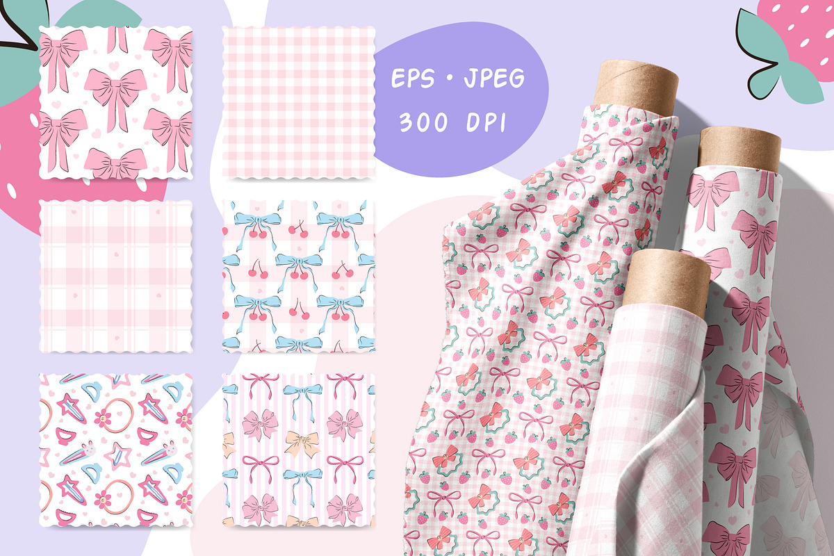 Girly accessories Clipart & Patterns, a Decorative Illustration by Irina Avdeeva (Photo 5 of 11)