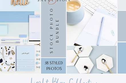 Light Blue Stock Photo Bundle
