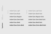 Ardent Sans - Modern Font Family, a Sans Serif Font by Cassandra Cappello (Thumbnail 2 of 5)