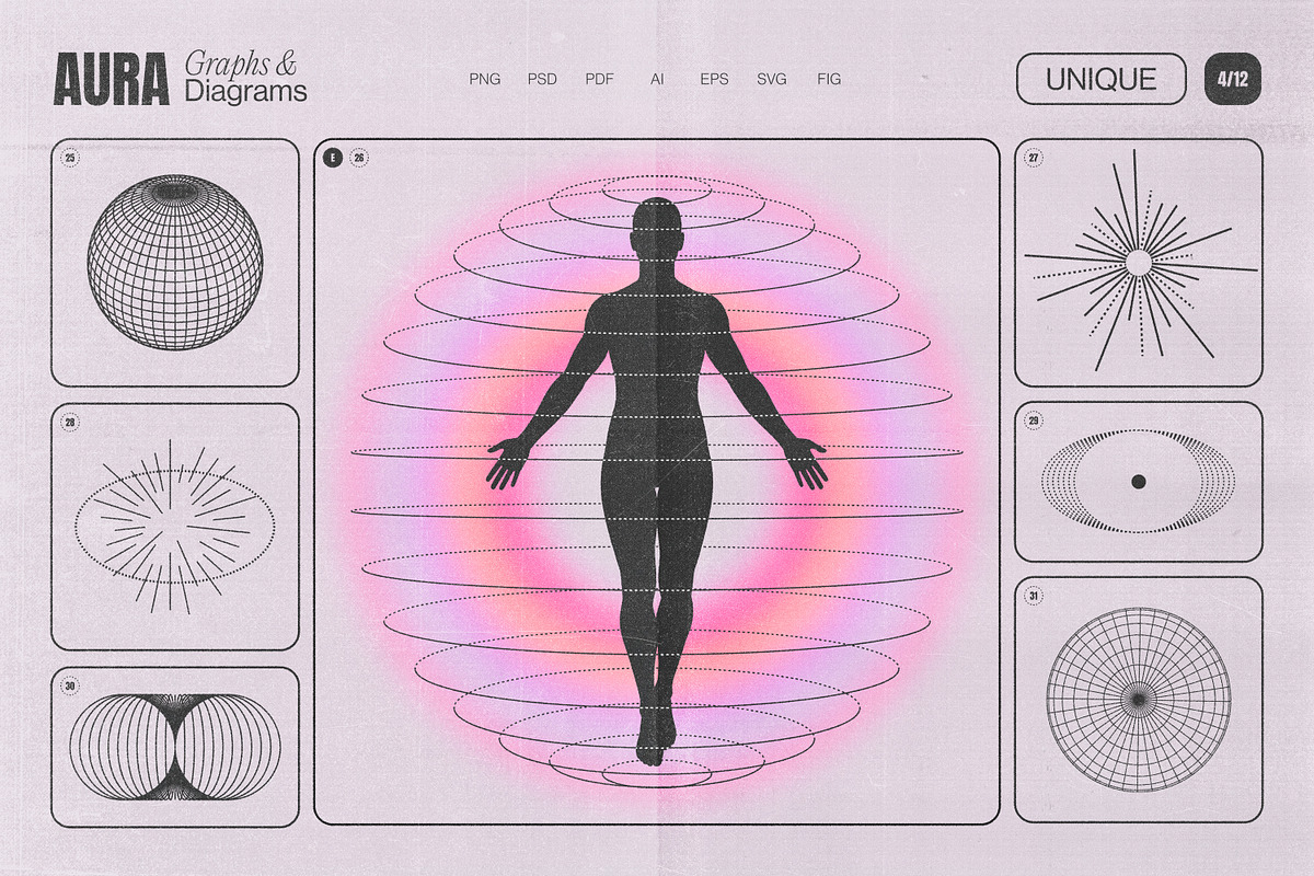 Aura Energy Flow - Mindful Graphics, an Object Graphic by Samolevsky (Photo 8 of 29)