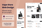 Vape Store Web Design, a Wireframe Template by INSPR STD (Thumbnail 1 of 6)