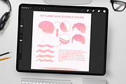 Outline Hair Brushes for Procreate, a Brush Add-On by Disyukov (Thumbnail 4 of 7)