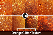Orange Glitter Texture, a Pattern Graphic by Printable Treasure (Thumbnail 1 of 4)