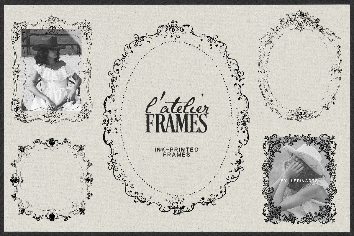 L’Atelier Vintage Ornamental Frames, an Object Graphic by lerinartstudio (Photo 11 of 11)