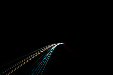 Highway at night stock photo containing canon and mark iii
