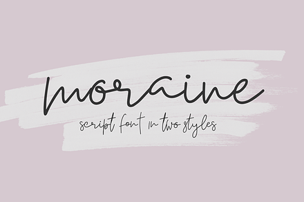 Moraine | A Handwritten Script Set