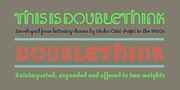 Doublethink, a Font by Barnbrook Fonts (Thumbnail 1 of 5)
