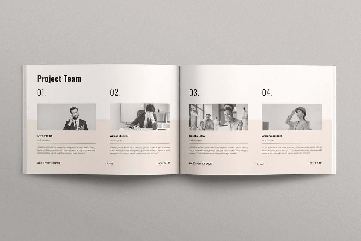Project Portfolio Template Landscape, a Brochure Template by TemplatesForest (Photo 5 of 9)