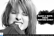 Black & White Photo Painting Effect preview 2