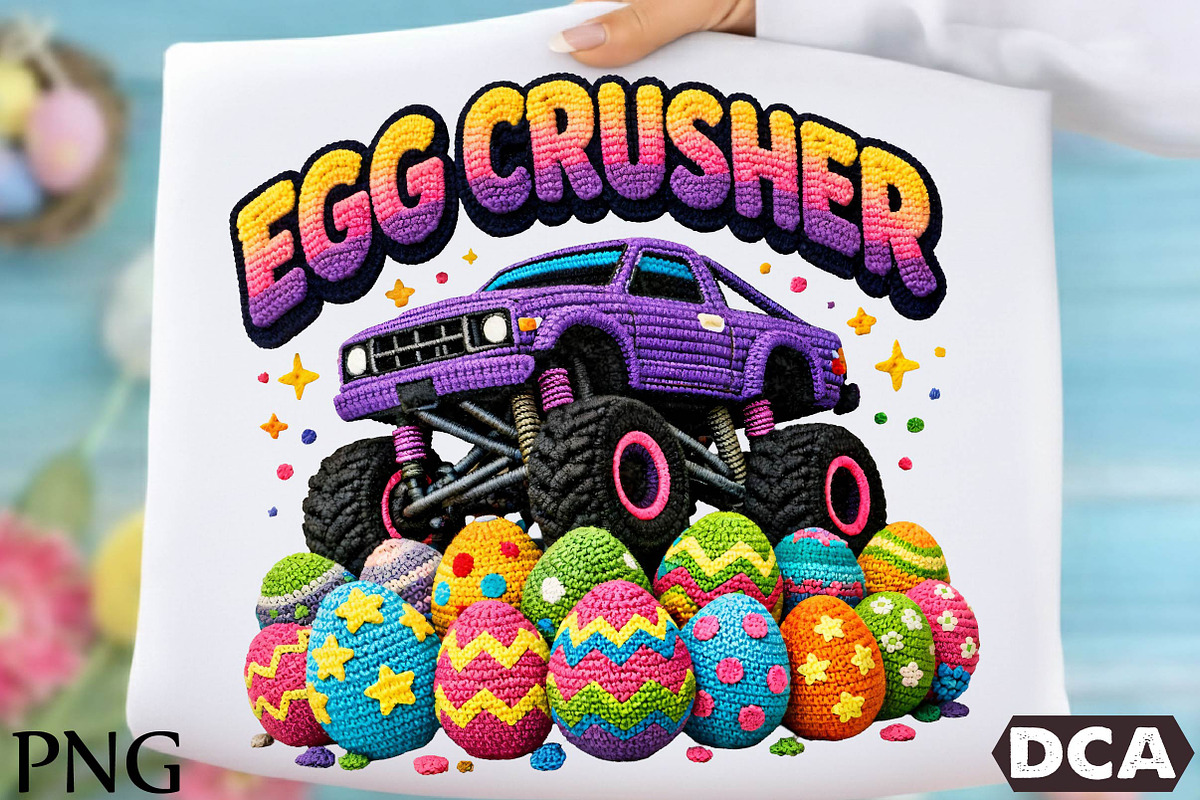 Crochet Egg Crusher PNG, an Illustration by DreamCafeArt (Photo 1 of 6)