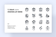 Staying At Home | 32 Icons Set, a Solid Icon by Marina Silence (Thumbnail 3 of 18)