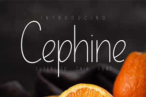 Cephine Lite Description font, a Sans Serif Font by Monoletter Studio