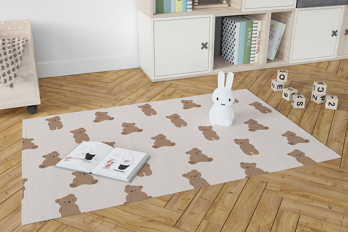 6 Teddy Bears Seamless Patterns, a Pattern Graphic by Kokoshka (Photo 9 of 9)