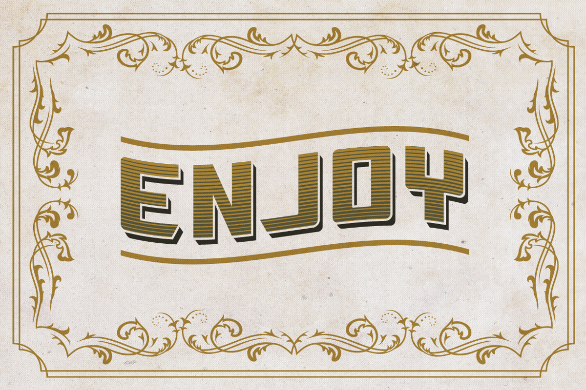 Soltz Vintage Layered Typeface preview 5