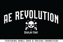 AE Revolution Display Font
