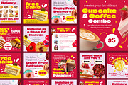 Dessert and Cake Shop Instagram Feed, a Social Media Template by Jiwstudio (Thumbnail 2 of 5)