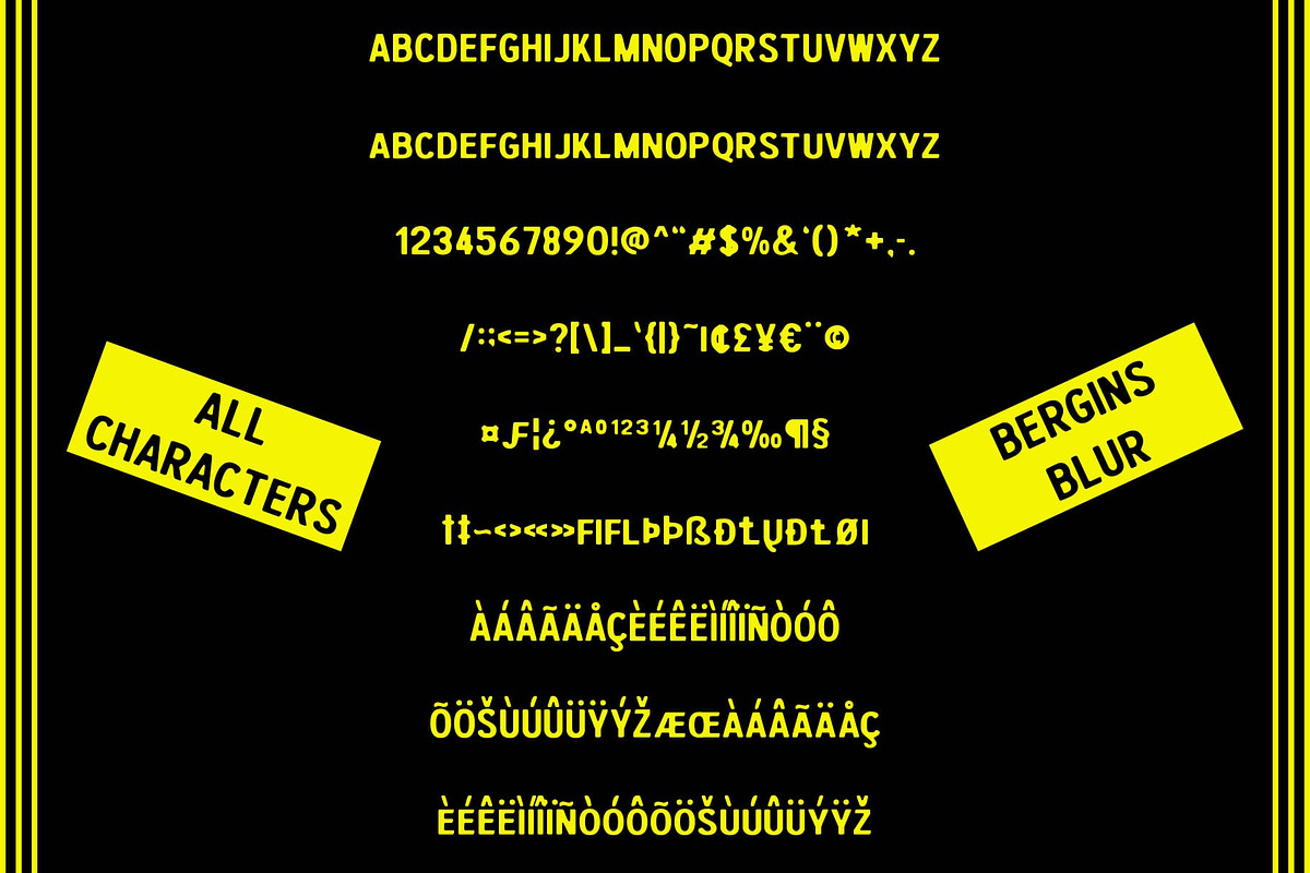 Bergins Blur, a Sans Serif Font by Craft Supply Co. (Photo 8 of 8)