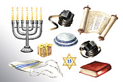 Bar Mitzvah. Watercolor collection, an Illustration by Daria Ustiugova (Thumbnail 15 of 17)