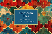 Moroccan Tile Textures, a Texture Graphic by Artful Assets Boutique (Thumbnail 1 of 4)