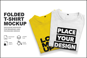 Folded T-Shirt Mockup, a Shirt Mockup by GraphicsPixel