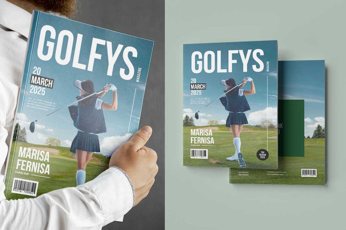Golfys Sport Magazine Template, a Magazine Template by UICreative (Photo 3 of 5)