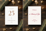Rustic Christmas Invitation Mockup, an Advertising Mockup by Serenefeeling (Thumbnail 2 of 7)