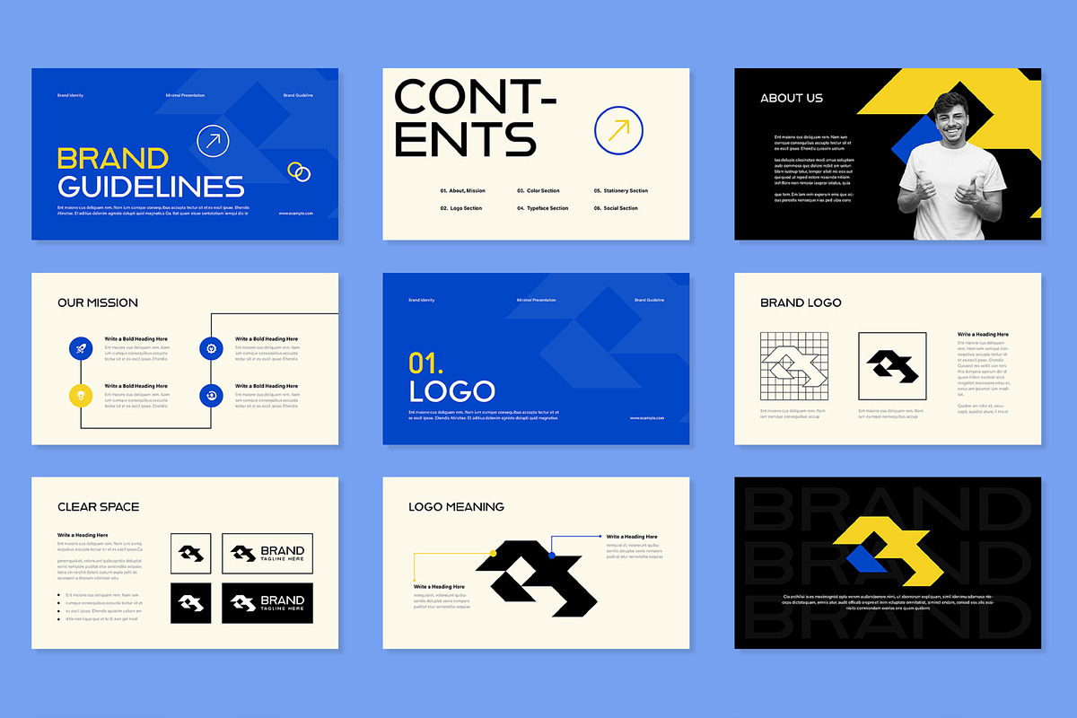 Brand Guideline Presentation, a Presentation Template by ContestDesign (Photo 2 of 4)