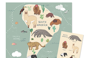 Animals World Map2