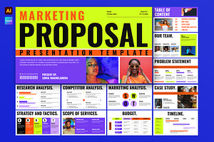 Marketing Proposal Presentation, a Presentation Template by E-Type