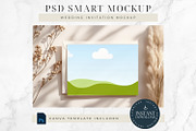 Wedding Invitation PSD Mockup, an Advertising Mockup by ClipCraft (Thumbnail 8 of 9)