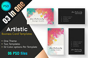 Artistic Business Card Bundle, a Business Card Template by M6 Gallery (Thumbnail 3 of 18)